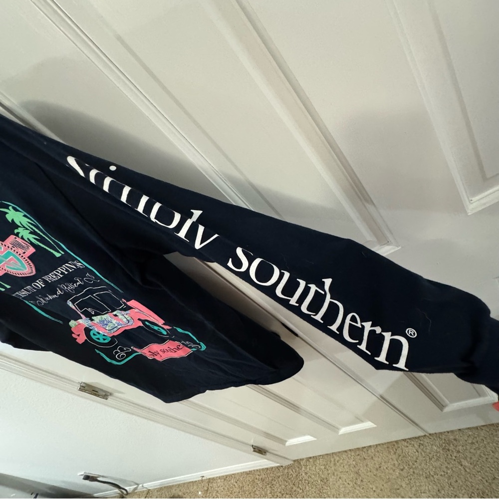 Simply Southern Long Sleeve T-Shirt "Pursuit of Preppiness" Jeep Graphic Size S - Picture 4 of 5